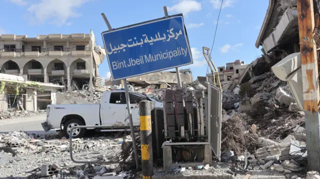 آثار دمار في جنوب لبنان.