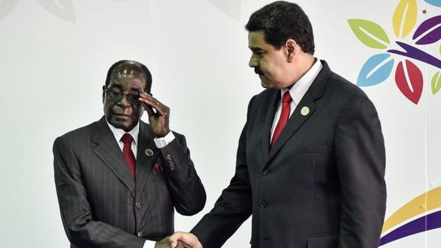 Mugabe y Maduro