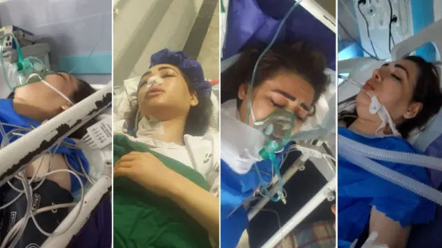 آرزو بدری در بیمارستان