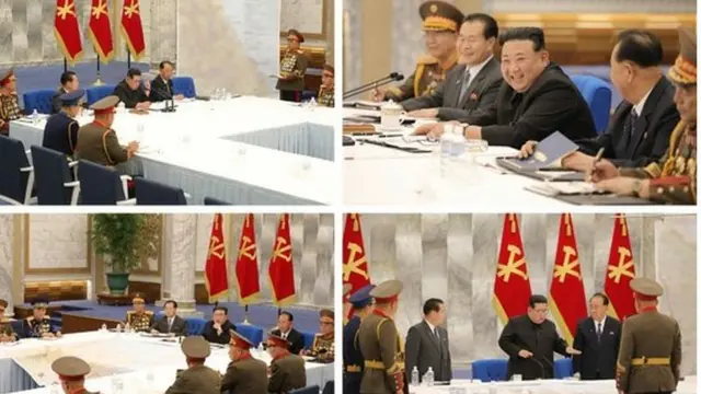 당 군사위원회 확대회의 모습