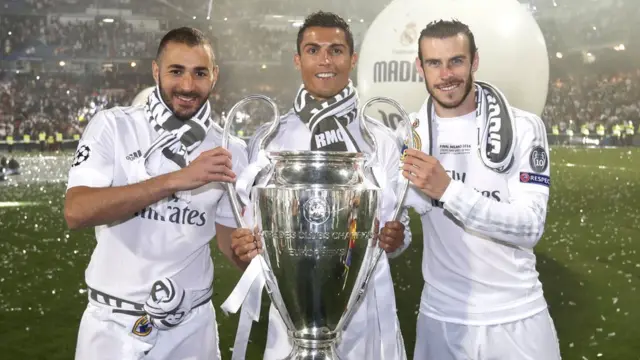 نینزیما، رونالڈو اور گیرتھ بیل