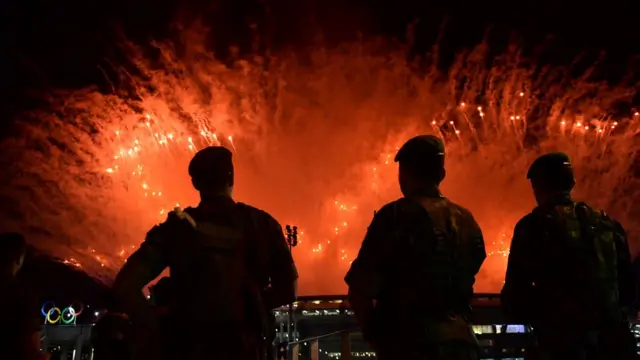 Militares no Maracanã