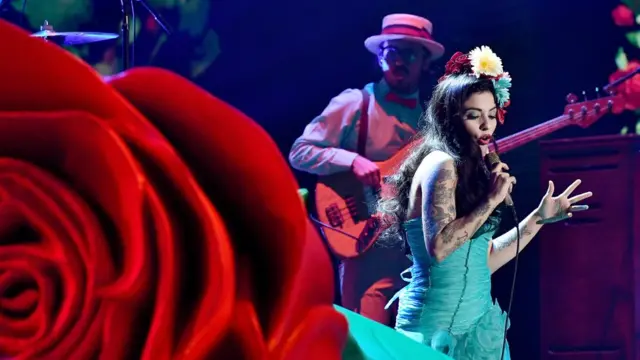 Mon Laferte en los Grammy Latinos, Las Vegas, Nevada