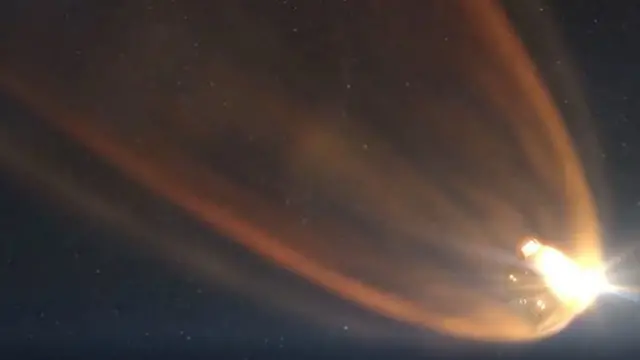 Artwork: Entry into atmosphere