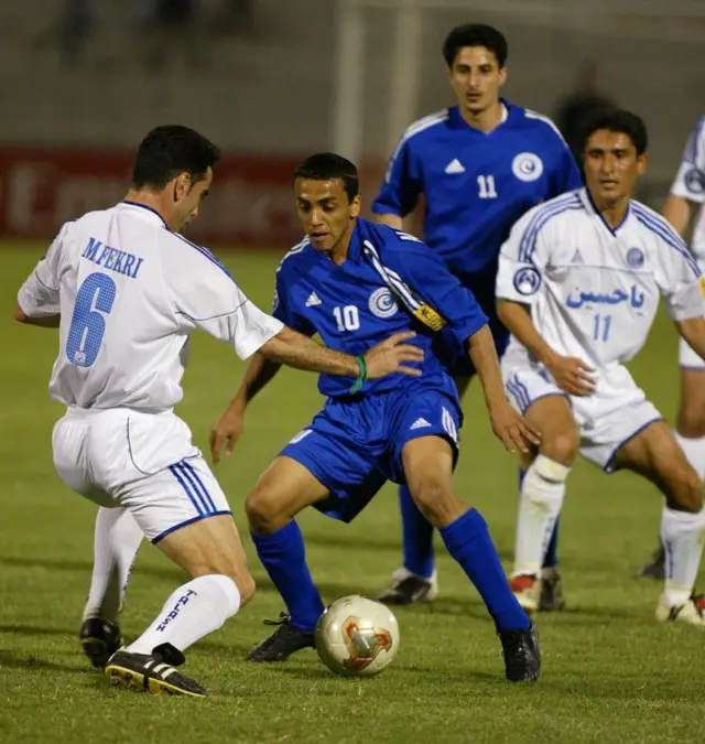 محمود فکری در دیدار سال ۲۰۰۳ استقلال و الهلال عربستان