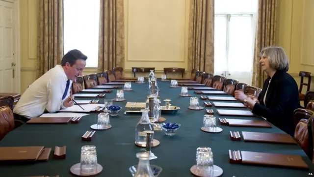 Тереза Мэй и Дэвид Кэмерон, 2014 год