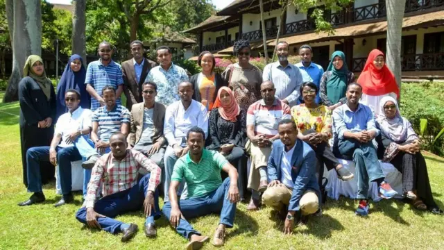Qaar ka mid ah shaqaalaha BBC Somali ee Nairobi