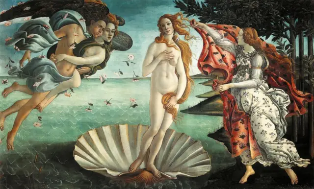 "El nacimiento de Venus" de Sandro Botticelli