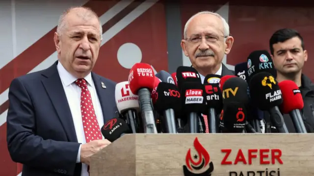 Ümit Özdağ ve Kemal Kılıçdaroğlu'nun 28 Mayıs 2023 seçimleri öncesindeki ortak basın toplantısı.