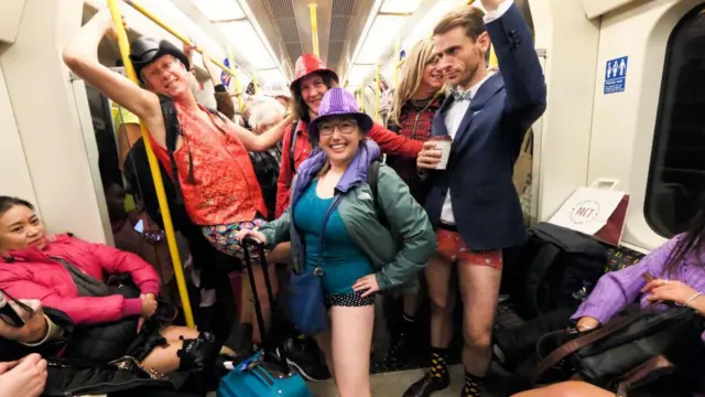 No Trousers Tube ride