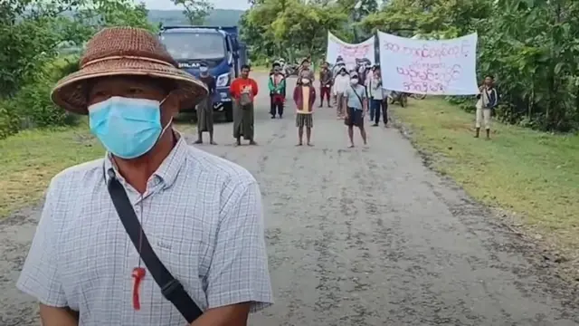 ဂန့်ဂေါပြည်သူ့အုပ်ချုပ်ရေးကိုဆန္ဒပြတဲ့အကြောင်း ‌ဒေသတွင်းမီဒီယာမှာ ဖော်ပြခဲ့ 