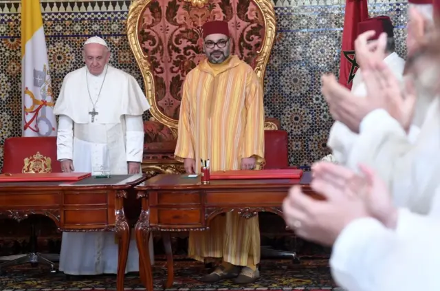 Le Pape François et le roi Mohamed VI