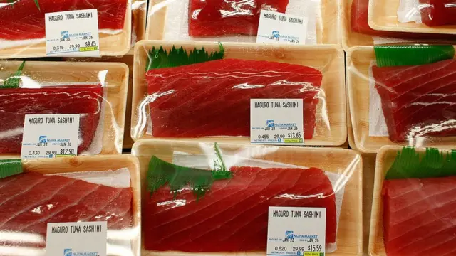 Un paquete de pescado