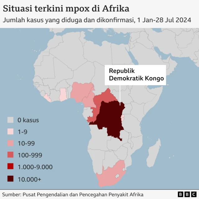 peta mpox di Afrika