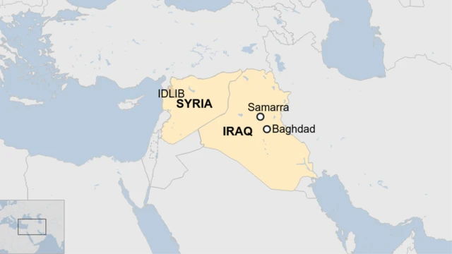 Aworan bi orilẹede Syria se sunmọ Iraq si