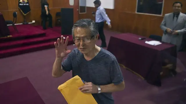 Альберто Фухимори во время суда, фото 2015 года