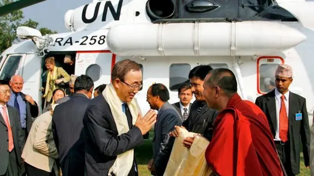 सन् २००८ मा नेपाल आएका महासचिव बान कि मुन लुम्बिनी पनि पुगेका थिए