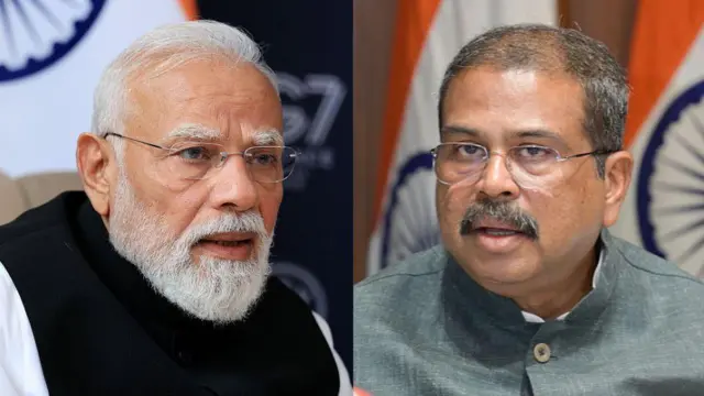 नरेंद्र मोदी और धर्मेंद्र प्रधान