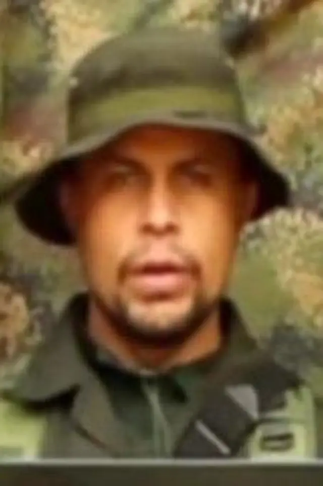 Una imagen de la Policía Nacional de Colombia muestra al alias Marlon.