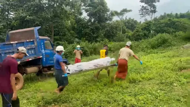 အင်းတော်ကြီးဒေသက တိုက်ပွဲအတွင်း သေဆုံးခဲ့တဲ့ SNA အလောင်းတချို့ မီးမသဂြိုဟ်ခင် တွေ့ရတဲ့မြင်ကွင်း
