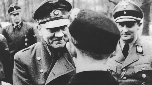 Uma das últimas fotografias de Hitler em 1945