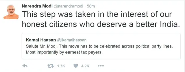 ரஜினி, கமல், நாகர்ஜூனா, அனில் கும்பிளே ஆகியோர் ட்விட்டரில் மோடிக்கு வாழ்த்து