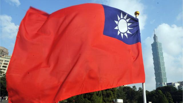 台北市背景與台灣中華民國國旗