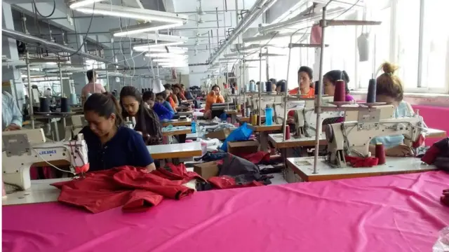 उत्तरी चीन स्थित गार्मेन्ट फ्याक्ट्री