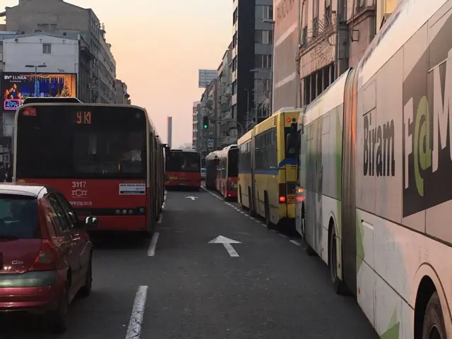 Blokiran saobraćaj na Zelenom vencu u Beogradu