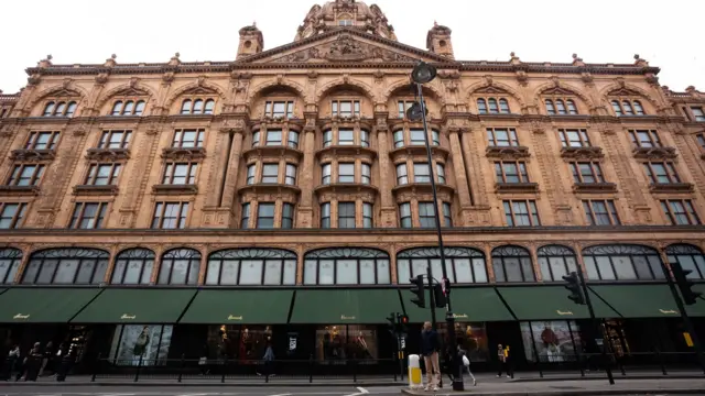 Street view of Harrods 