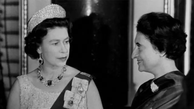 ராணி எலிசபெத்துடன் இந்திரா காந்தி