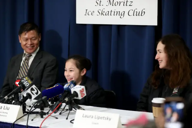 Arthur Liu eterra esporte santosfilha, a patinadora artística olímpica Alyssa Liu,terra esporte santos2019.