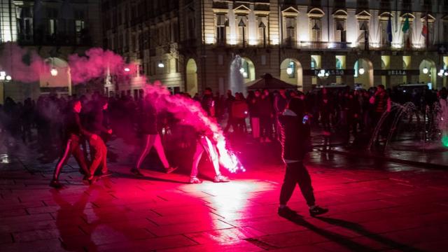 Protesta en Turín