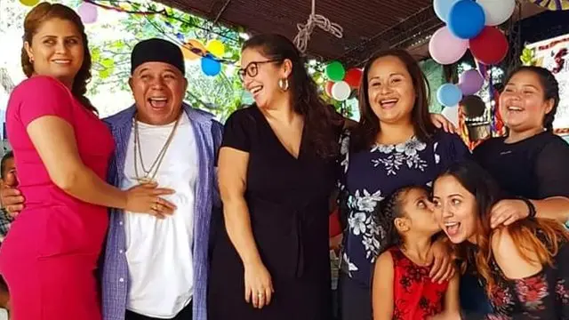 Mariela avec sa famille