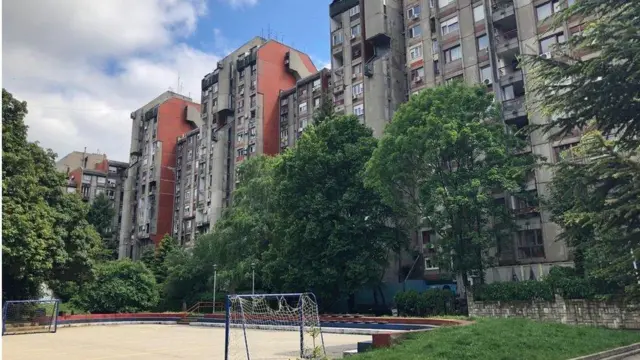 Barrio donde vivió Novak Djokovic de niño.