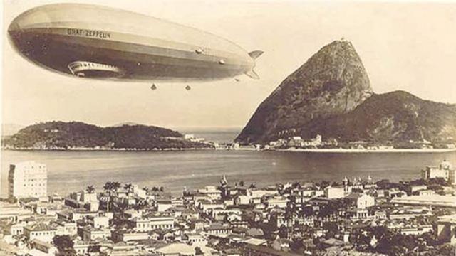 Dirigível sobrevoa o Riocaixa loteria on lineJaneiro