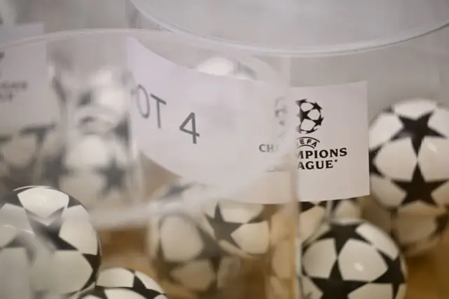 Uefa get four pots wey dem go select from