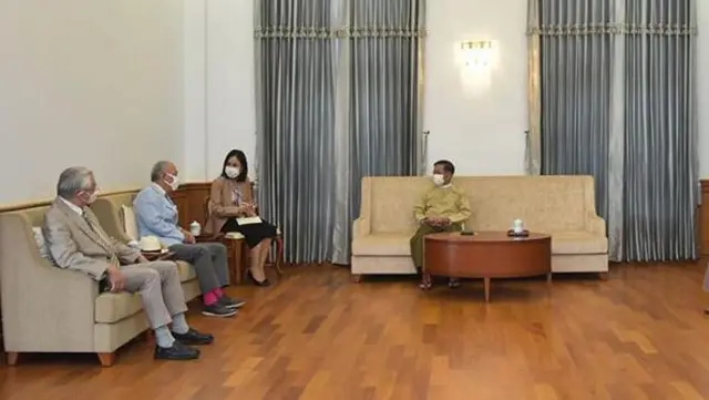 ၂၀၂၁ ခုနှစ်က စစ်ခေါင်းဆောင် နဲ့ ဆာဆာကာဝါတွေ့ဆုံ