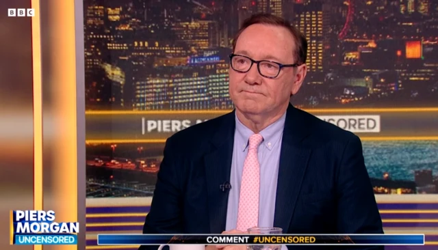 Spacey, İngiliz gazeteci Piers Morgan ile 1.30 saatlik bir yayın yaptı.