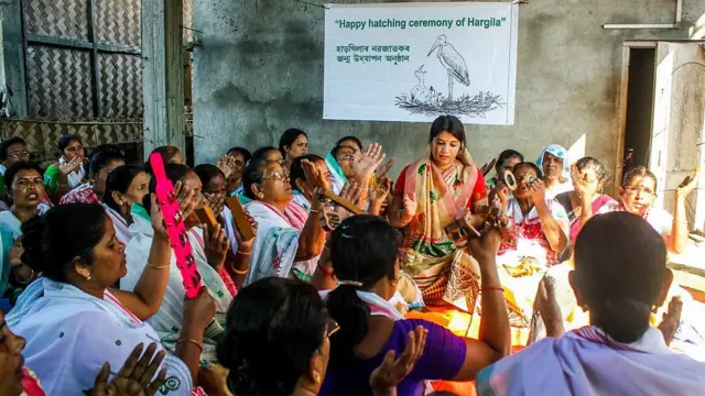 హర్గీలా ఆర్మీ, అస్సాం మహిళలు,  కొంగల పరిరక్షణ ఉద్యమం