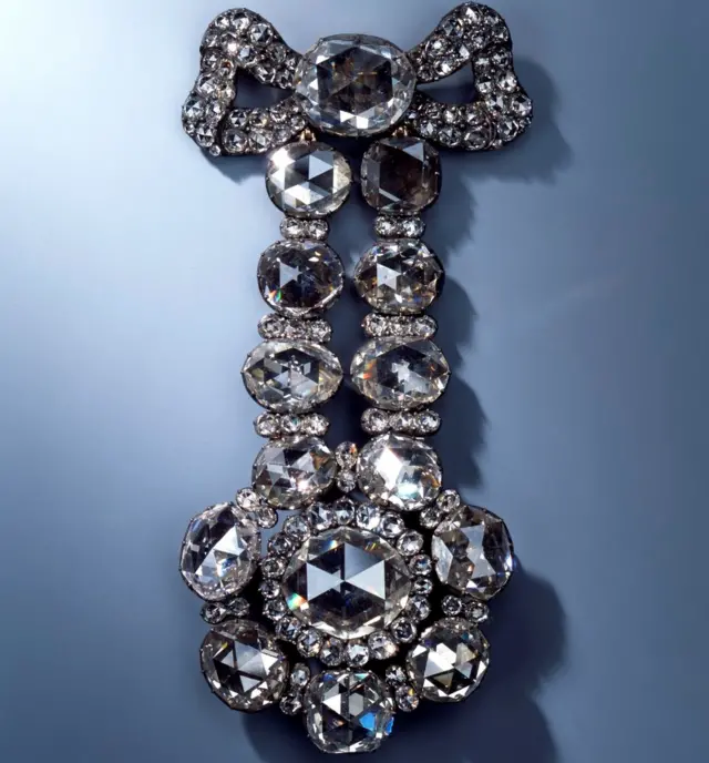 Jewellery stolen during a robbery from the Green Vault city palace in Dresden