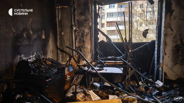 Сгоревшая квартира