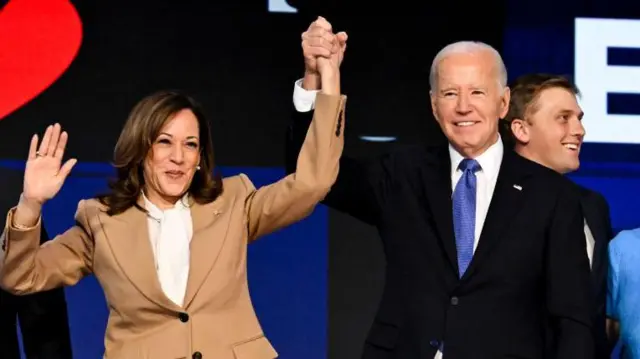 Kamala Harris and Joe Biden