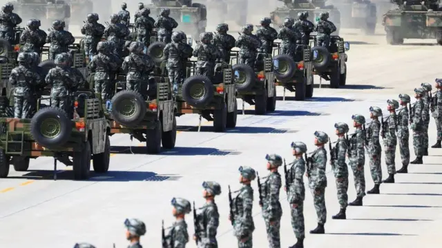Duyệt binh tại căn cứ Chu Nhật Hòa, Nội Mông