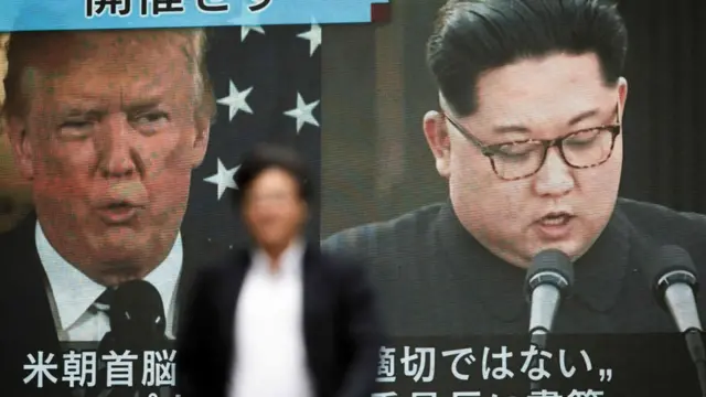 TV sul-coreana mostra imagensdicas para ganhar na bet365Trump e Kim