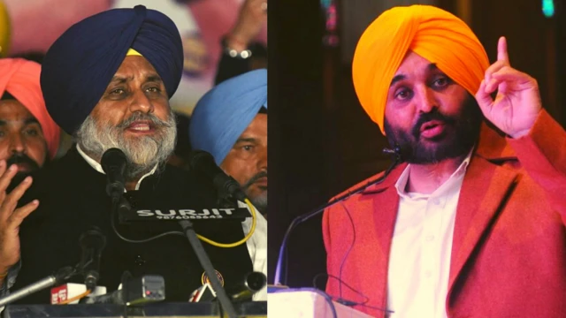 ਸੁਖਬੀਰ ਸਿੰਘ ਬਾਦਲ ਅਤੇ ਭਗਵੰਤ ਮਾਨ