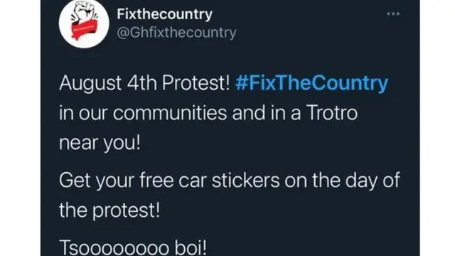 #FixTheCountry Campaigners set August 4 as date for demonstrations