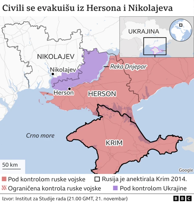 evakuacija, Herson