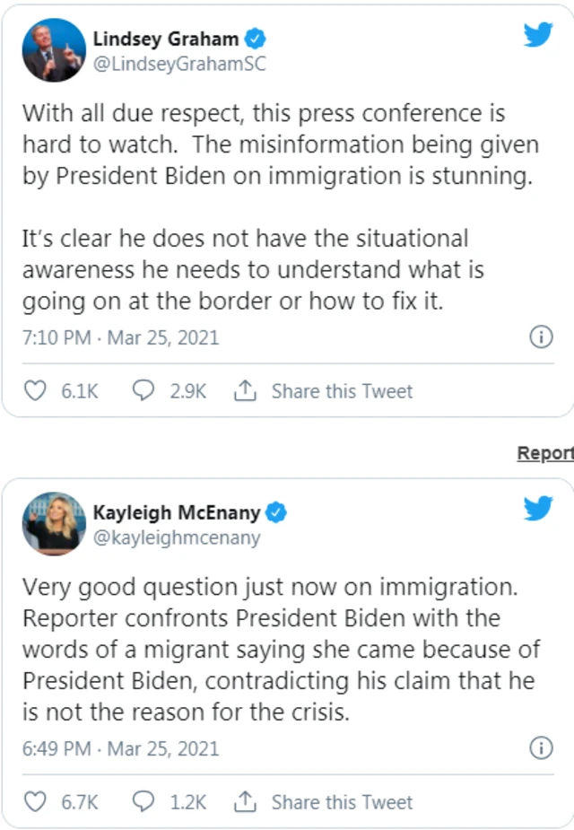 President Joe Biden press conference reactions