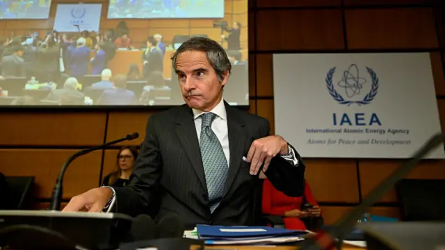 رافائل گروسی مدیر کل آژانس بینالمللی انرژی اتمی در آغاز نشست دورهای شورای حکام در وین - ۳ مارس ۲۰۲۵